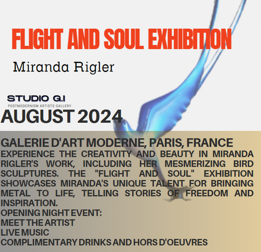 Invitation to Miranda Rigler's Exhibition: "Flight and Soul" in Paris