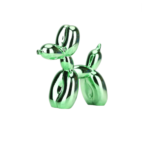 Balloon Dog by Lena Russo_ Electroplated green