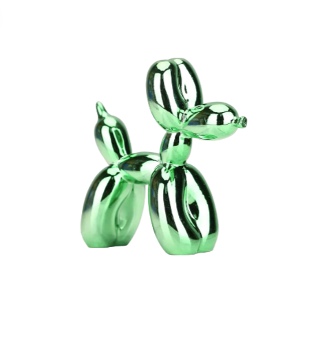 Balloon Dog by Lena Russo_ Electroplated green