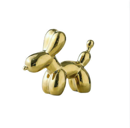 Balloon Dog by Lena Russo _ metallic gold