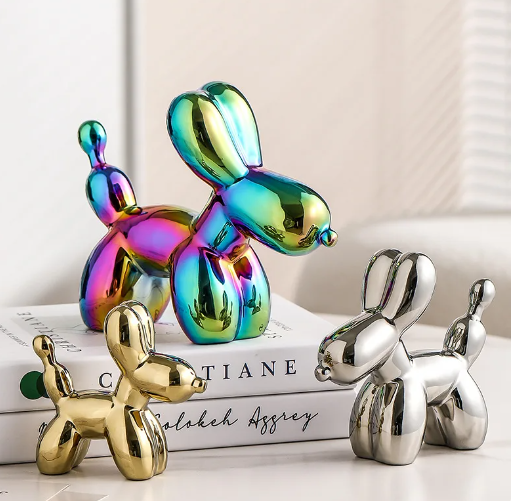 Balloon Dog by Lena Russo _ metallic gold