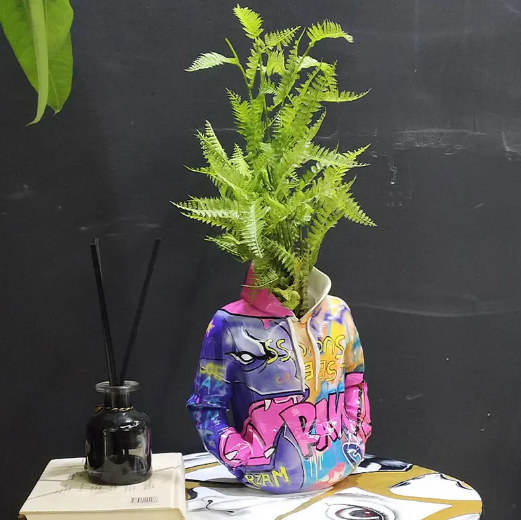 Urban Vibes Hoodie Vase by Clara Müller_ raw