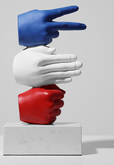 Rock-Paper-Scissors Sculpture by Clara Müller