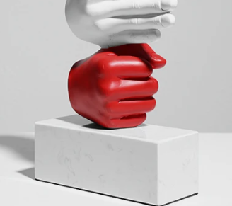 Rock-Paper-Scissors Sculpture by Clara Müller