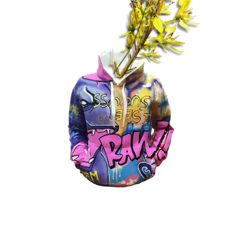 Urban Vibes Hoodie Vase by Clara Müller_ raw