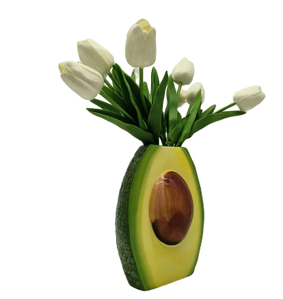 Realistic Avocado Flower Vase by Jian Huang