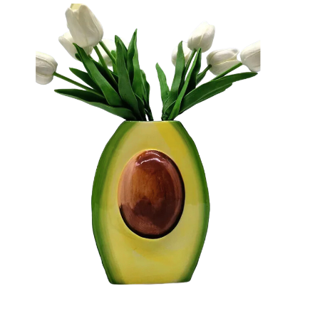 Realistic Avocado Flower Vase by Jian Huang