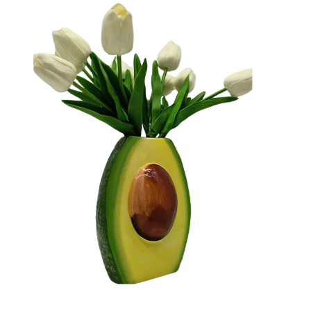 Realistic Avocado Flower Vase by Jian Huang