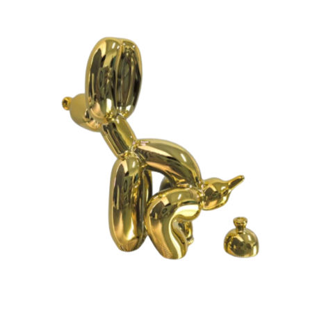 Balloon Dog by Lena Russo _ Poop Balloon Dog _ gold