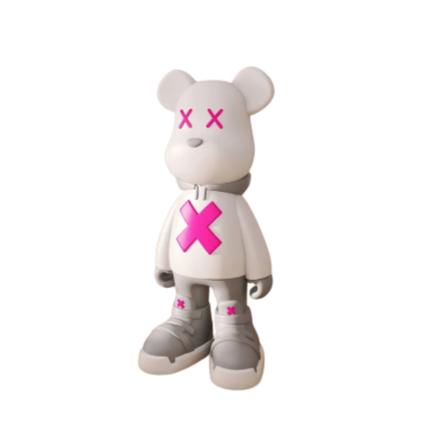 Bear Statues by Ethan Goldstein _ White pink