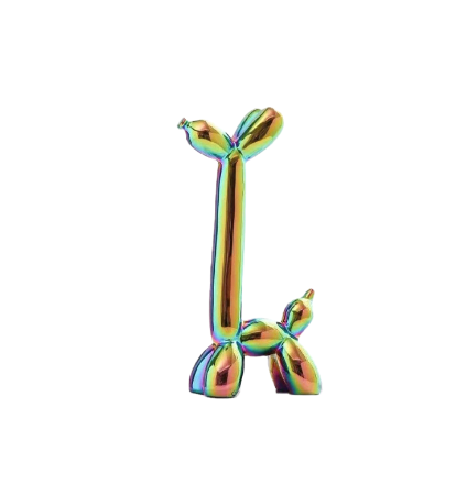 Long Neck Balloon Dog by Lena Russo _Colorful