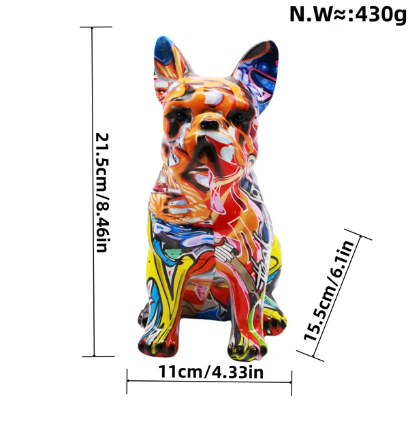 Dog Statue by Nikolai Volkov_ French Bulldog