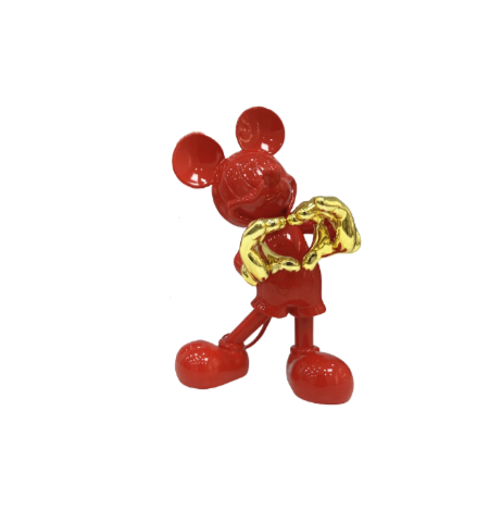 Mickey LOVE ME by Gabriel Leclerc's_ Red / gold