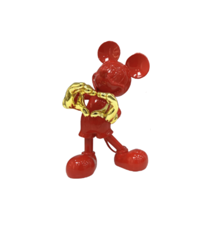 Mickey LOVE ME by Gabriel Leclerc's_ Red / gold