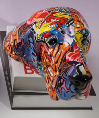 Graffiti Dog Sculpture_ Nikolai Volkov's