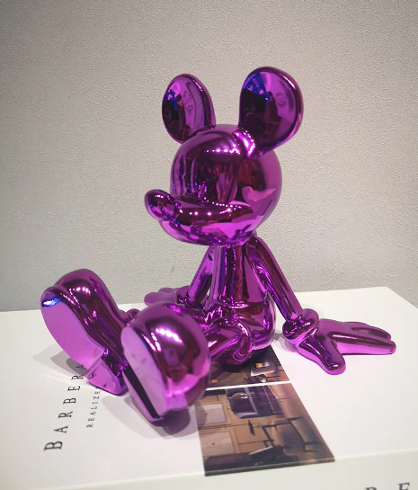 Metallic Mickey Mouse by Gabriel Leclerc_  sitting Mickey _purple