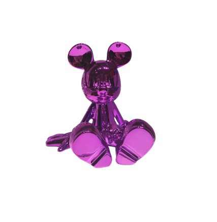 Metallic Mickey Mouse by Gabriel Leclerc_  sitting Mickey _purple