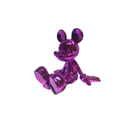 Metallic Mickey Mouse by Gabriel Leclerc_  sitting Mickey _purple